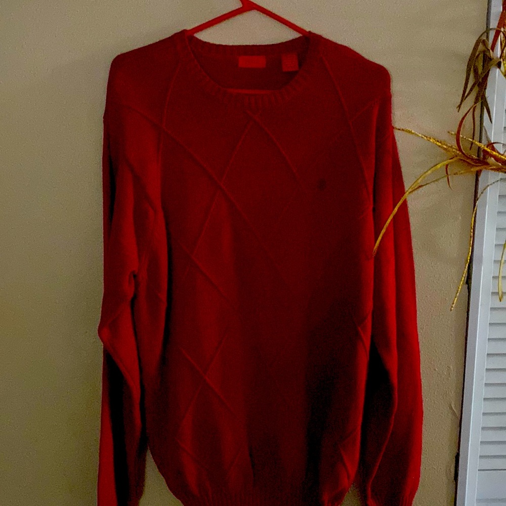 Vintage IZOD Crest Logo Cotton Pullover Sweater